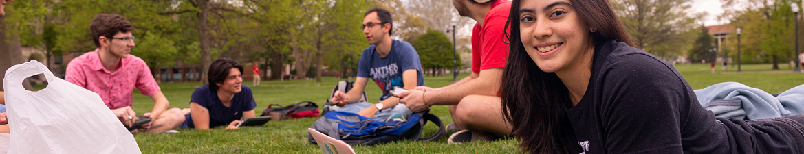 Students on the oval